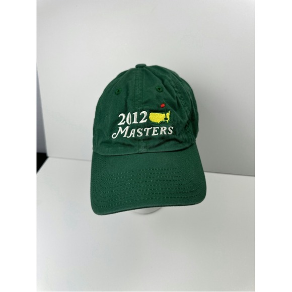 Masters Mens Green 2012 Augusta National Golf Strap Back Baseball Cap - Picture 1 of 10